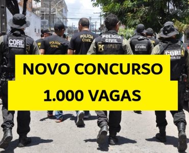 Imagem de policiais civis em ação" Legenda: "A nova fase da Polícia Civil do Espírito Santo: 1.000 novas vagas para oficiais investigadores!