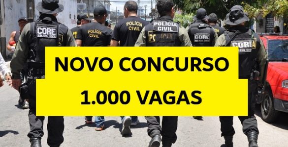 Imagem de policiais civis em ação" Legenda: "A nova fase da Polícia Civil do Espírito Santo: 1.000 novas vagas para oficiais investigadores!