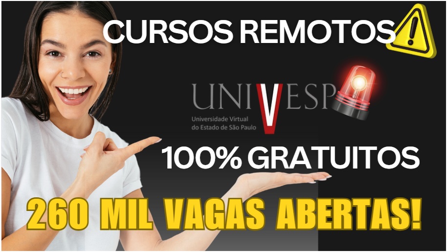 Cursos online gratuitos com certificado na UNIVESP. Aproveite essa oportunidade para se qualificar em TI, cibersegurança e muito mais. Inscreva-se já e melhore seu currículo!